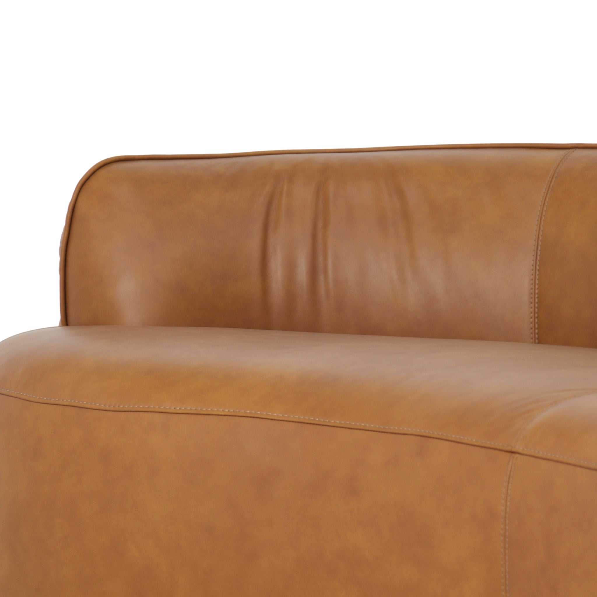 Arcova 3 Seater Sofa - Amber Tan Leather Sofa Nova-Core