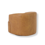 Soltan Swivel Armchair - Amber Tan Leather Armchair Nova-Core