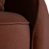 Jake 4 Seater Fabric Sofa - Burnt Brown Sofa Forever-Core