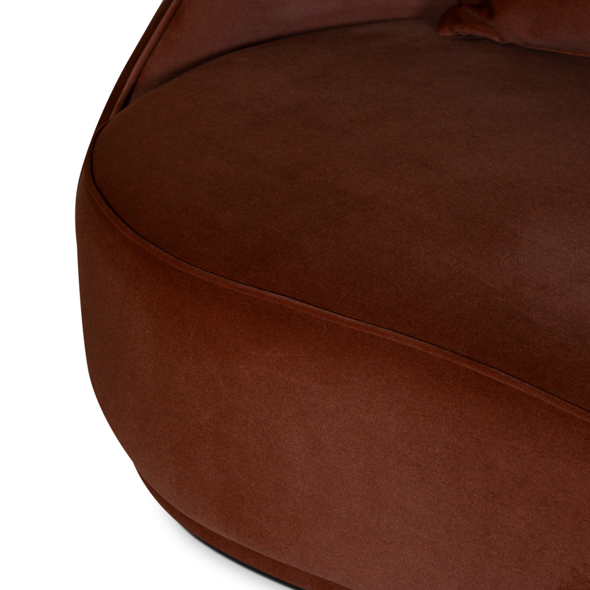 Jake 4 Seater Fabric Sofa - Burnt Brown Sofa Forever-Core