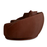 Jake 4 Seater Fabric Sofa - Burnt Brown Sofa Forever-Core