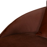 Jake 4 Seater Fabric Sofa - Burnt Brown Sofa Forever-Core