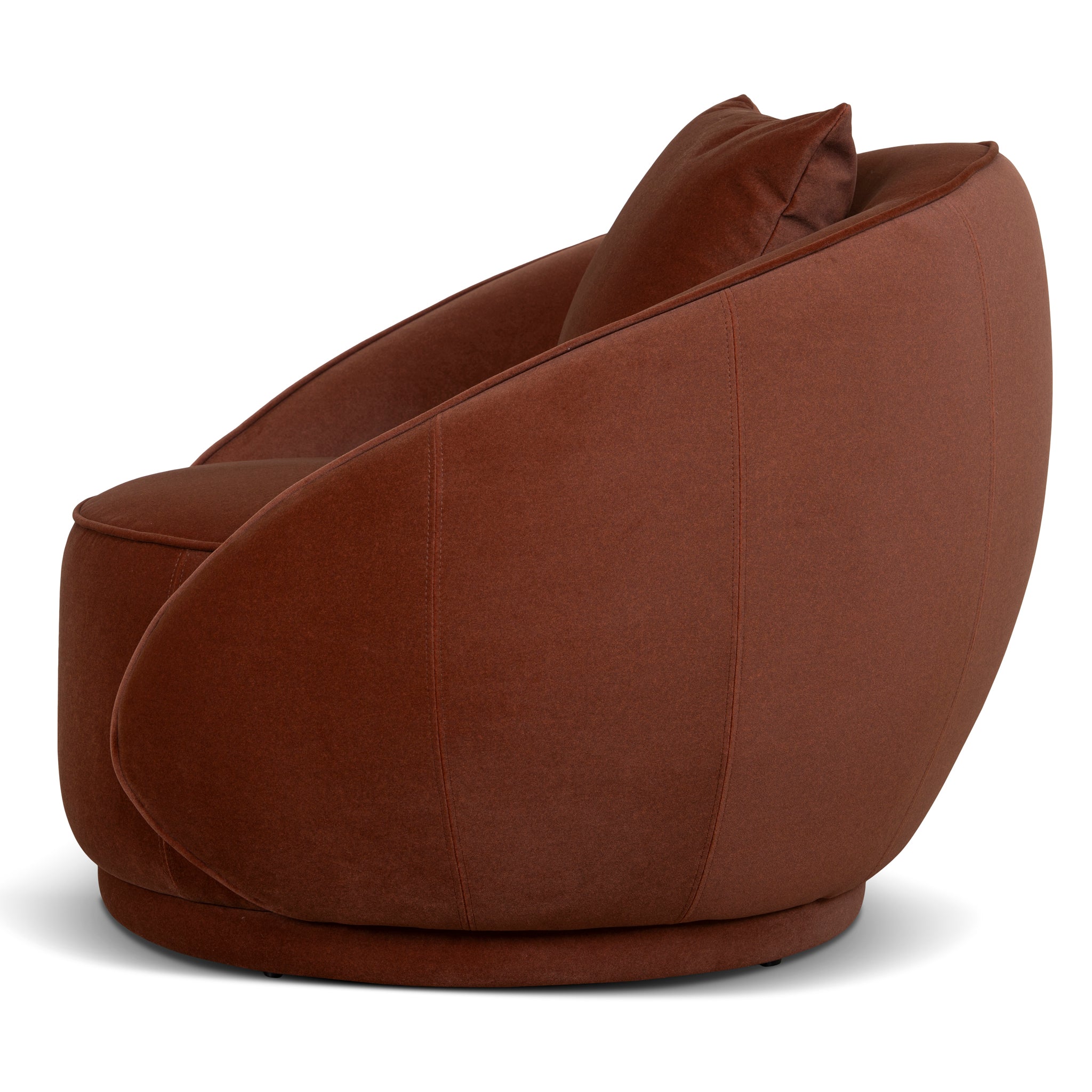 Jake Fabric Armchair - Burnt Brown Armchair Forever-Core