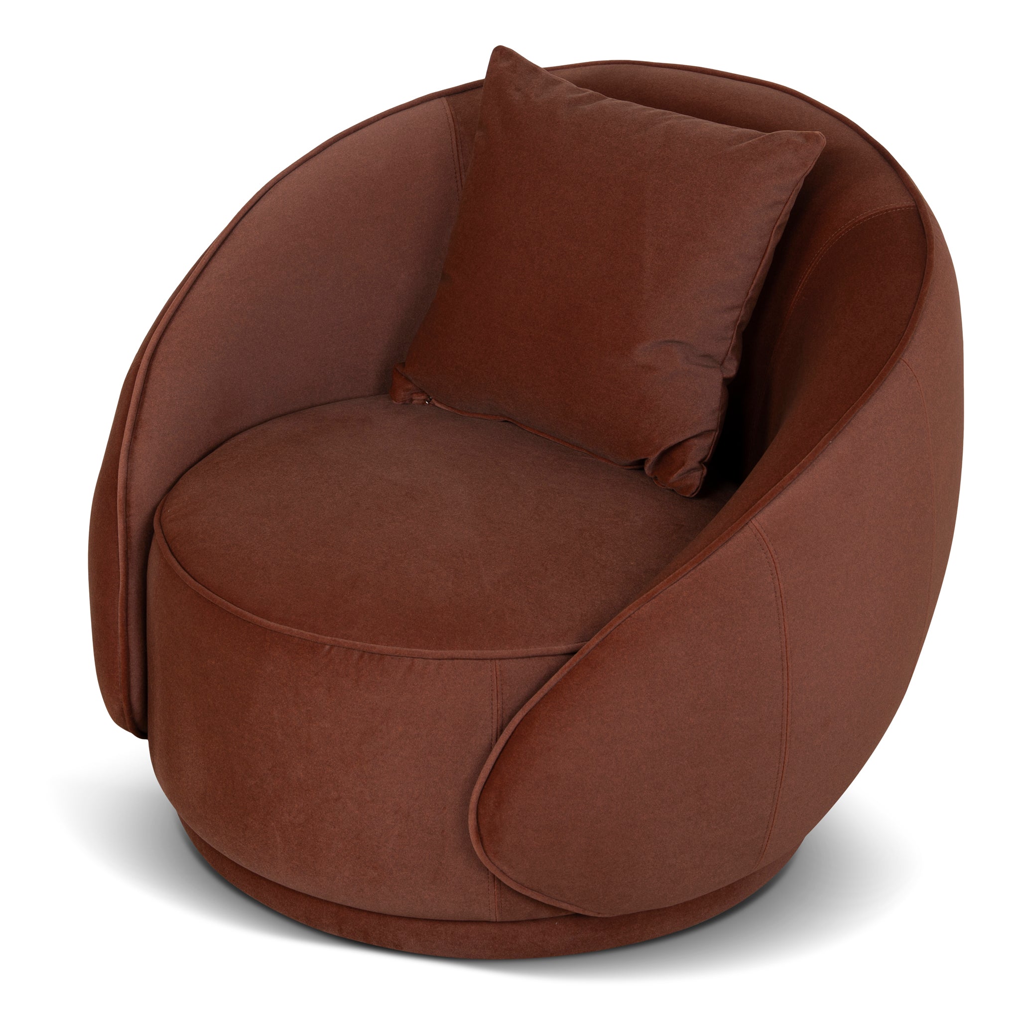 Jake Fabric Armchair - Burnt Brown Armchair Forever-Core