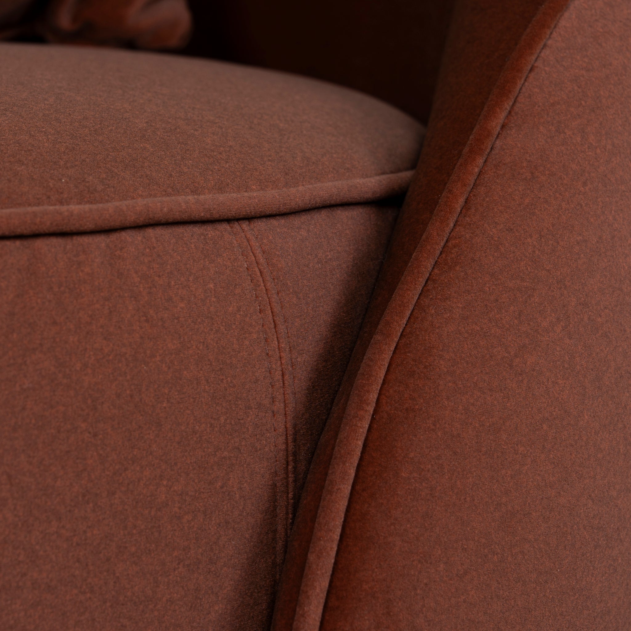 Jake Fabric Armchair - Burnt Brown Armchair Forever-Core