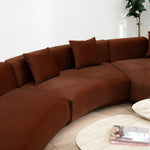 Roly Modular Right Chaise Sofa - Burnt Brown Chaise Lounge Forever-Core