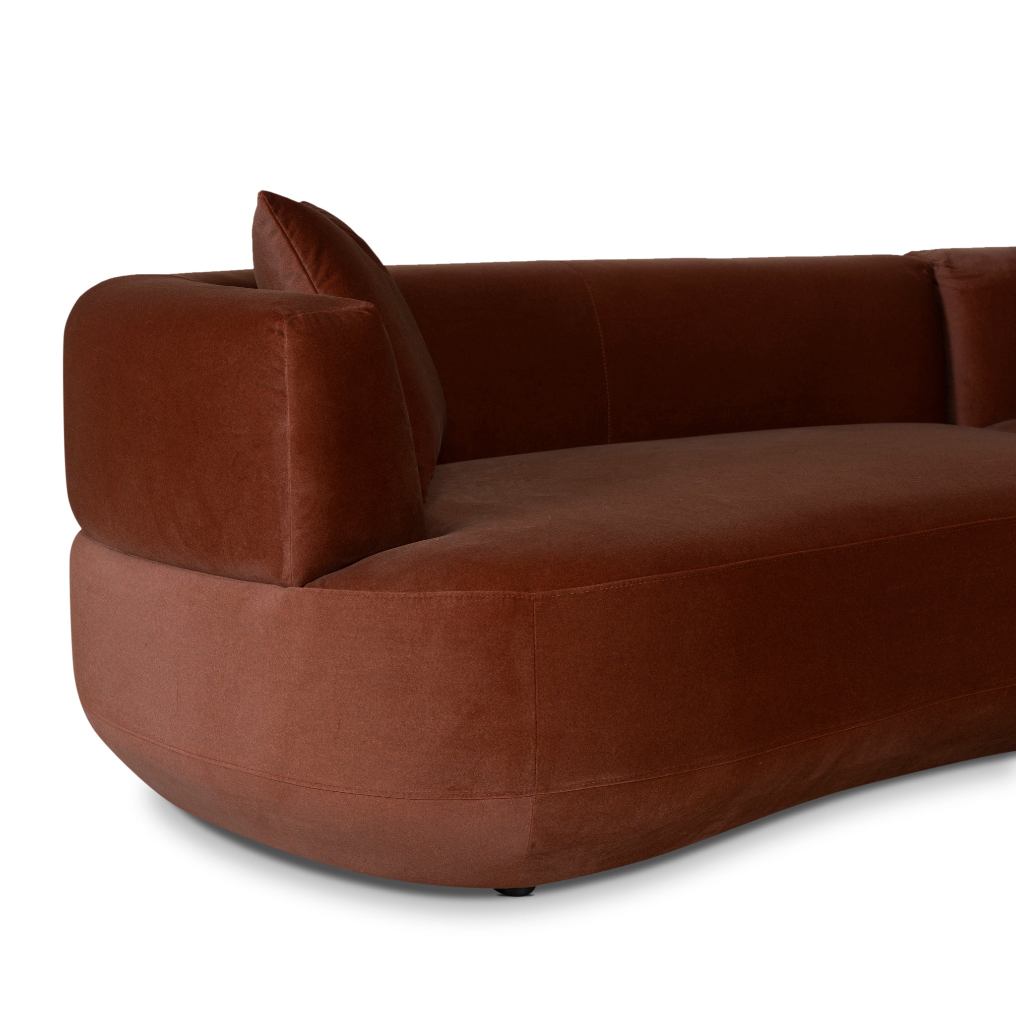 Roly Modular Right Chaise Sofa - Red Bronze Chaise Lounge Forever-Core