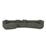 Roly Modular Left Chaise Sofa - Canopy Green Chaise Lounge Forever-Core