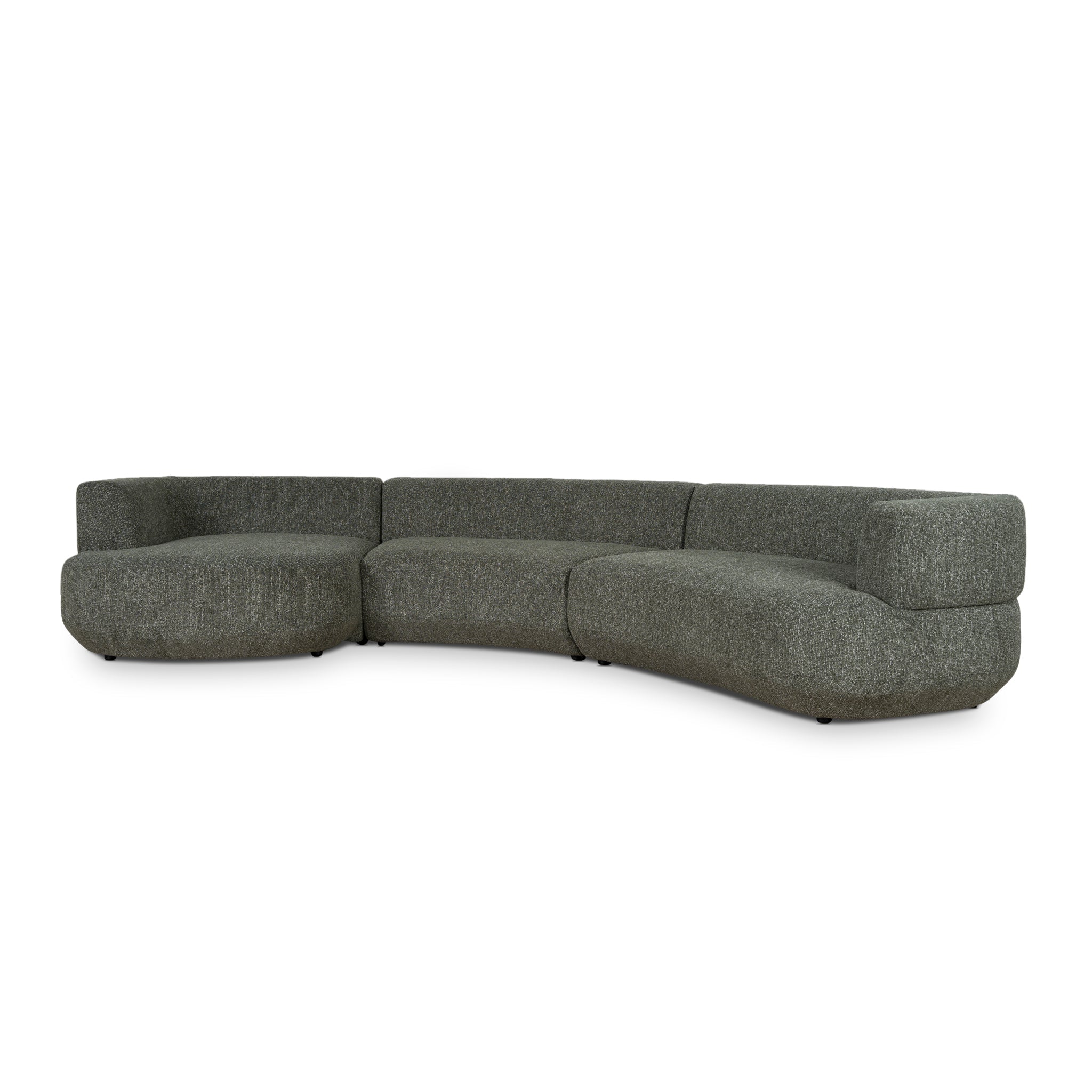 Roly Modular Left Chaise Sofa - Canopy Green Chaise Lounge Forever-Core