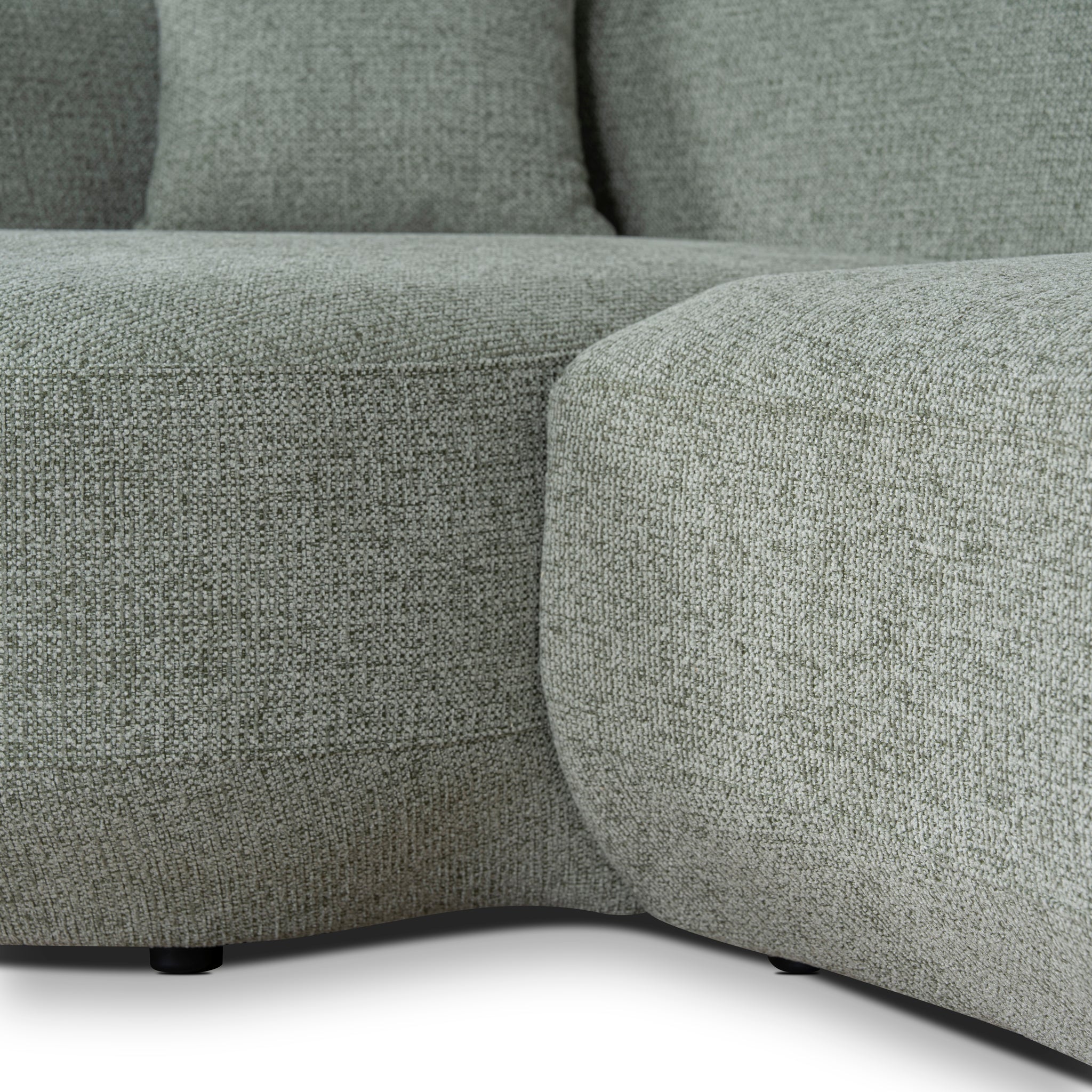 Roly Modular Left Chaise Sofa - Coral Light Green Chaise Lounge Forever-Core