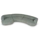 Roly Modular Left Chaise Sofa - Coral Light Green Chaise Lounge Forever-Core