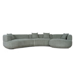 Roly Modular Right Chaise Sofa - Coral Light Green Chaise Lounge Forever-Core