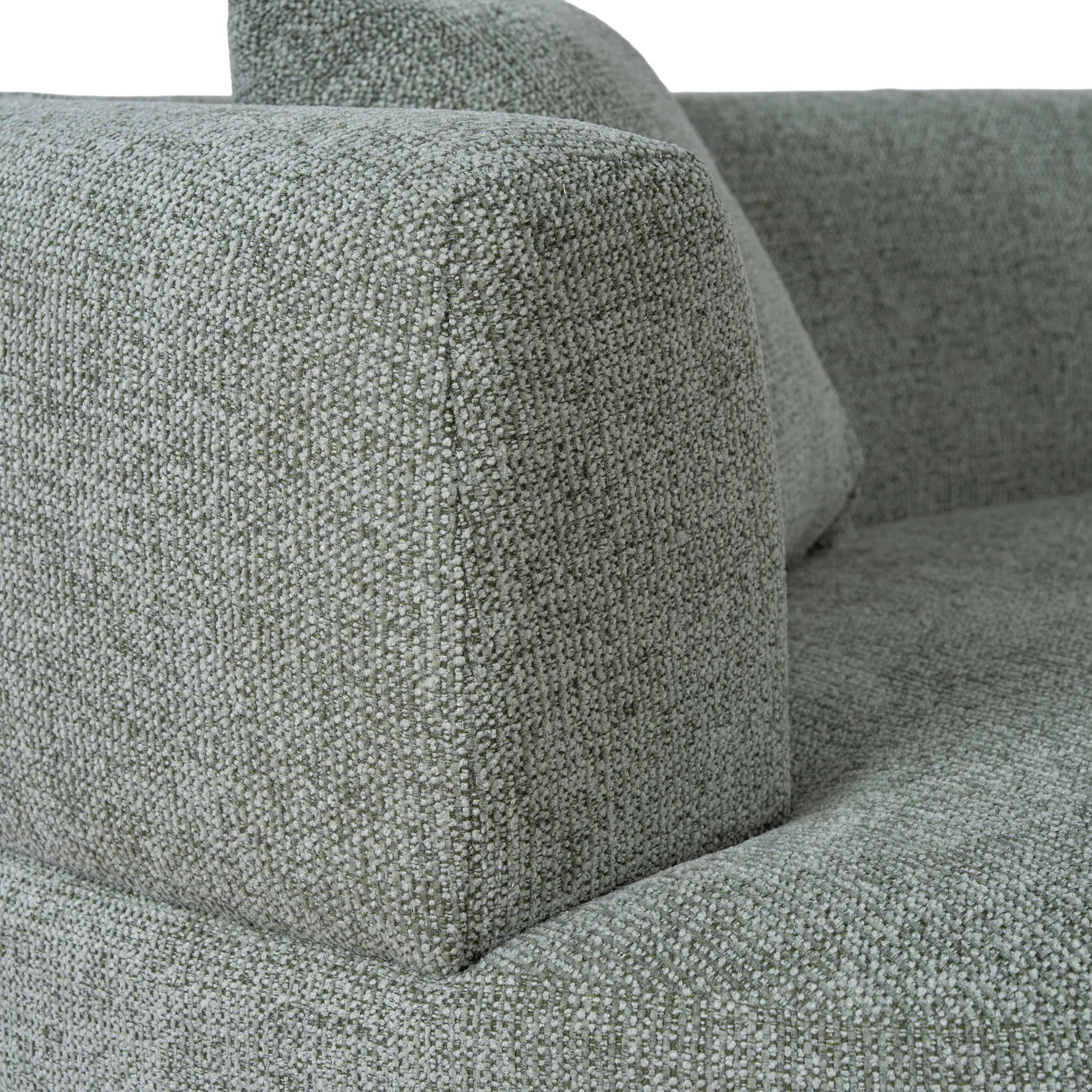 Roly Modular Right Chaise Sofa - Coral Light Green Chaise Lounge Forever-Core