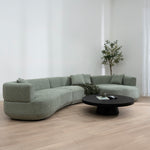 Roly Modular Right Chaise Sofa - Coral Light Green Chaise Lounge Forever-Core