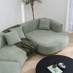 Roly Modular Right Chaise Sofa - Coral Light Green Chaise Lounge Forever-Core