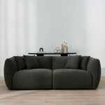 Avelon 3 Seater Sofa - Kaitoke Green Sofa Forever-Core