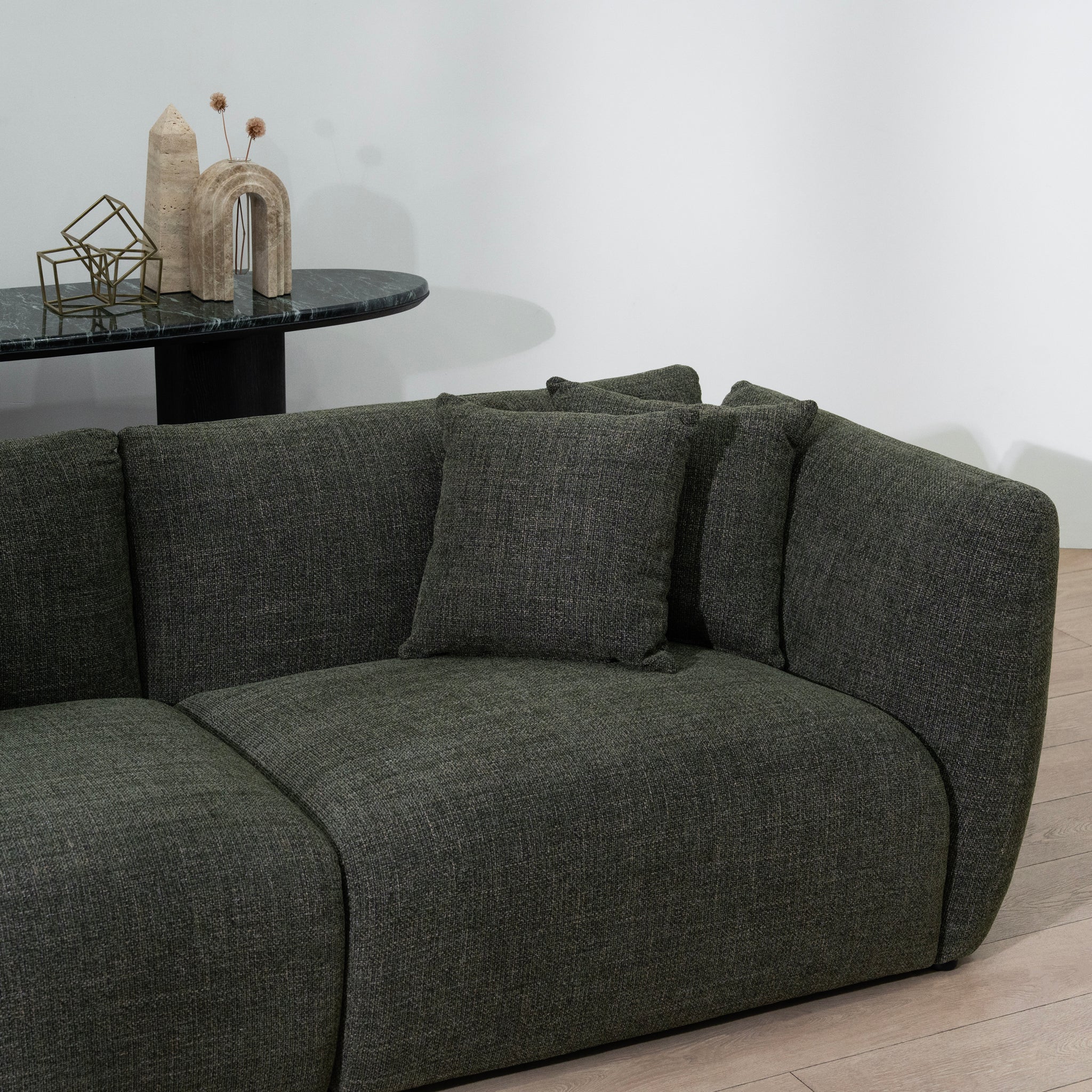 Avelon 3 Seater Sofa - Kaitoke Green Sofa Forever-Core