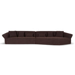 Orlan Left Open Modular Sofa - Moss Brown Sofa Forever-Core