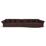Orlan Left Open Modular Sofa - Moss Brown Sofa Forever-Core