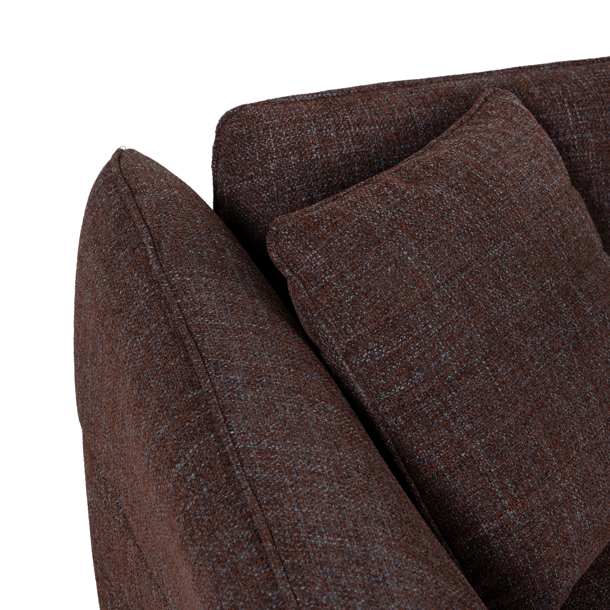 Orlan Left Open Modular Sofa - Moss Brown Sofa Forever-Core