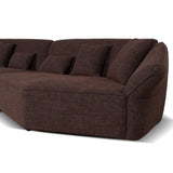 Orlan Left Open Modular Sofa - Moss Brown Sofa Forever-Core