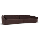 Orlan Left Open Modular Sofa - Moss Brown Sofa Forever-Core