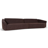 Orlan Left Open Modular Sofa - Moss Brown Sofa Forever-Core