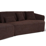 Orlan Left Open Modular Sofa - Moss Brown Sofa Forever-Core