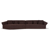 Orlan Right Open Modular Sofa - Moss Brown Sofa Forever-Core