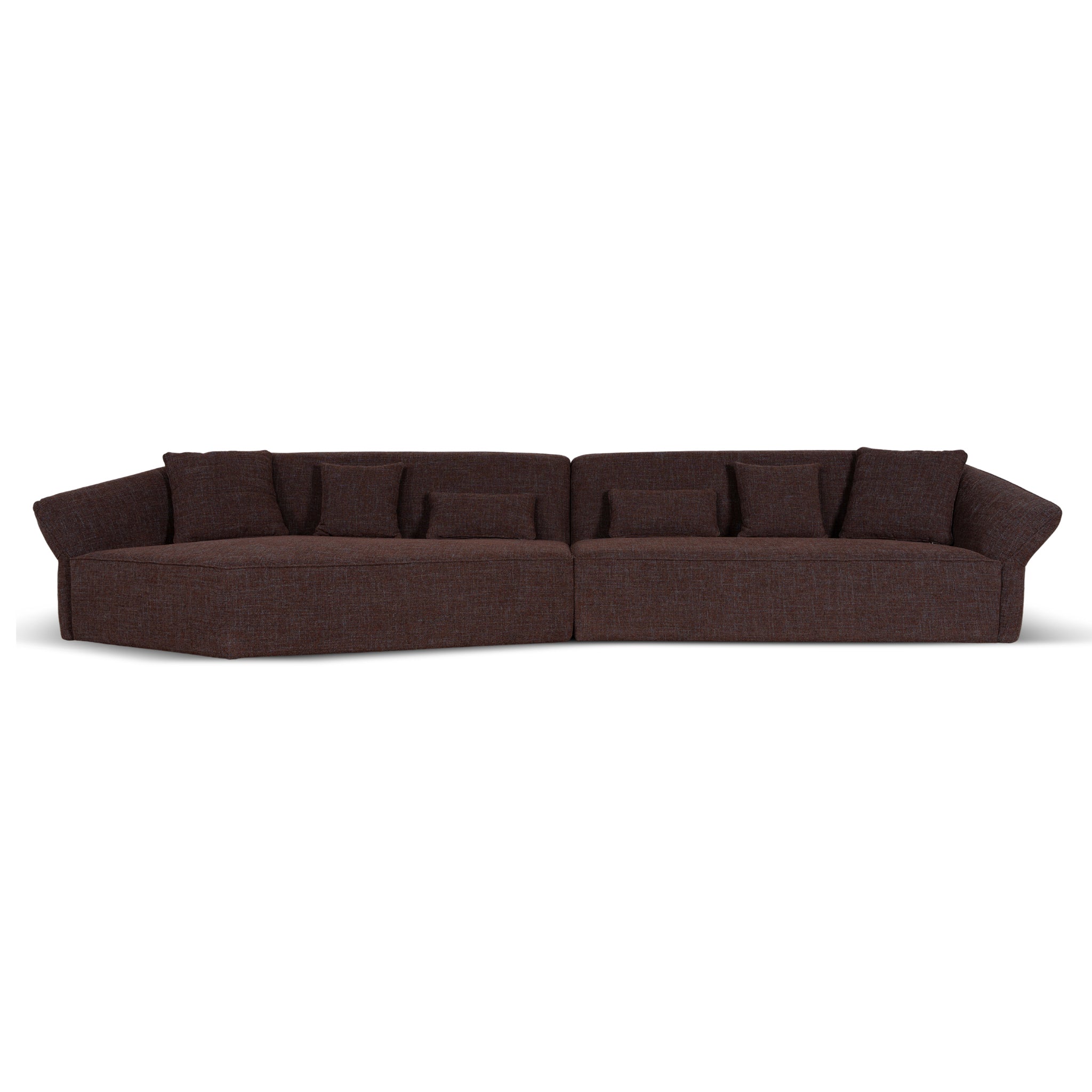 Orlan Right Open Modular Sofa - Moss Brown Sofa Forever-Core