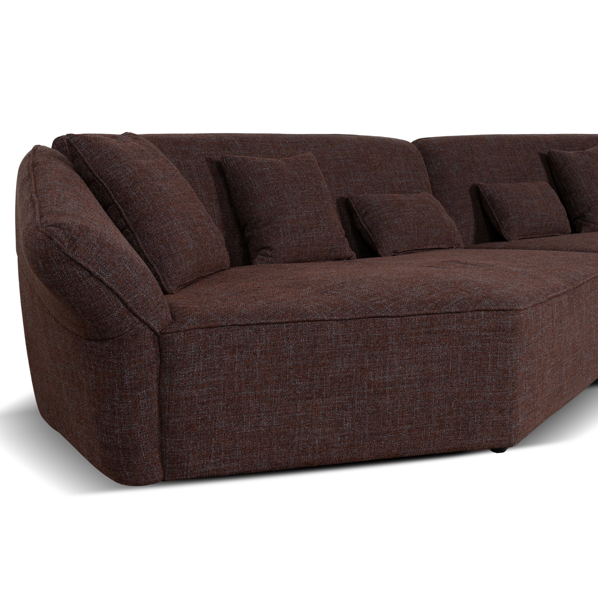 Orlan Right Open Modular Sofa - Moss Brown Sofa Forever-Core