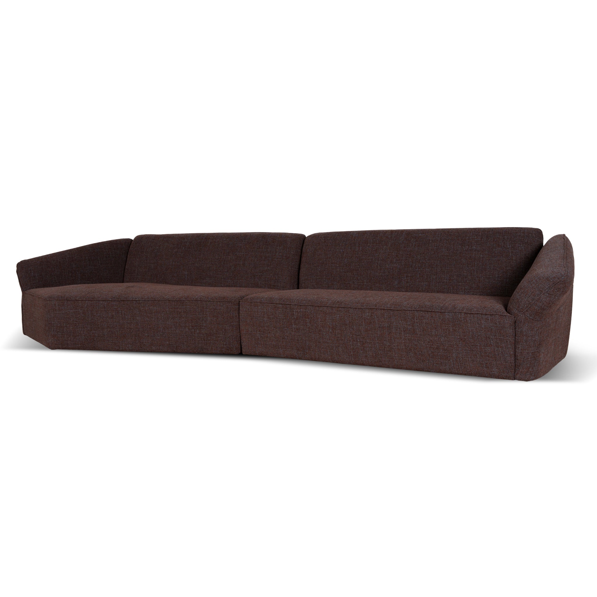 Orlan Right Open Modular Sofa - Moss Brown Sofa Forever-Core