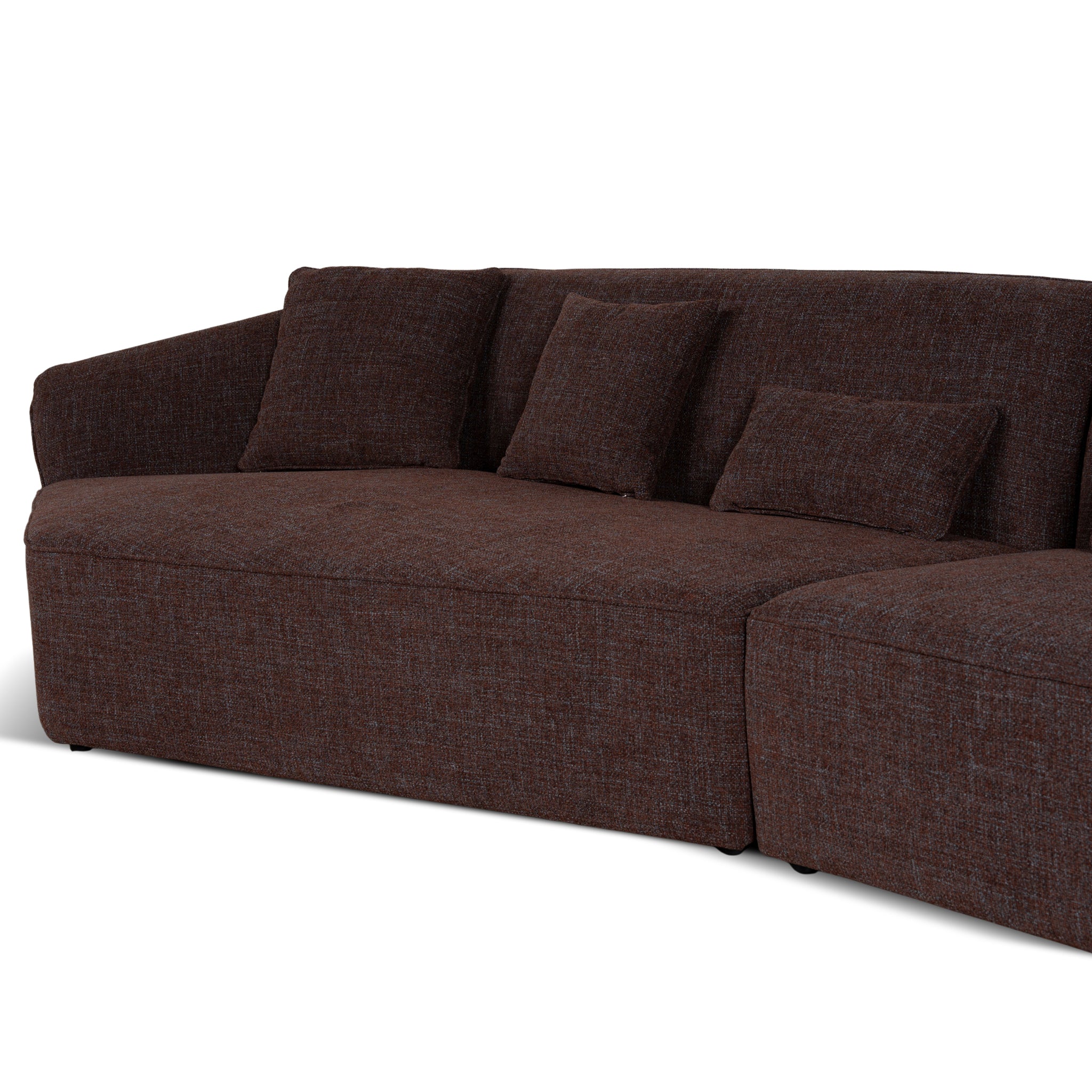 Orlan Right Open Modular Sofa - Moss Brown Sofa Forever-Core