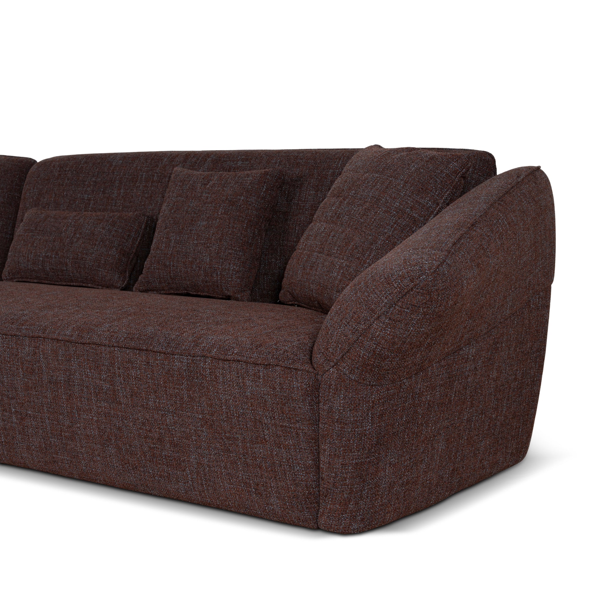 Orlan Right Open Modular Sofa - Moss Brown Sofa Forever-Core