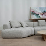 Liora Right Chaise Corner Sofa - Noah Silver Lining Sofa Forever-Core