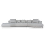 Liora Left Chaise Corner Sofa - Noah Silver Lining Sofa Forever-Core