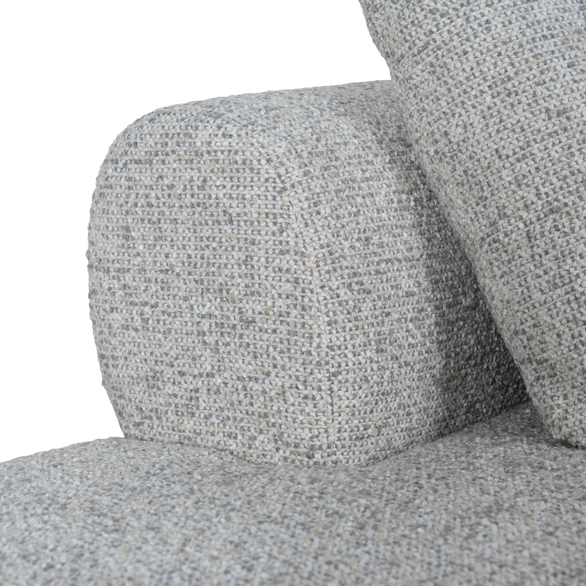 Liora Left Chaise Corner Sofa - Noah Silver Lining Sofa Forever-Core