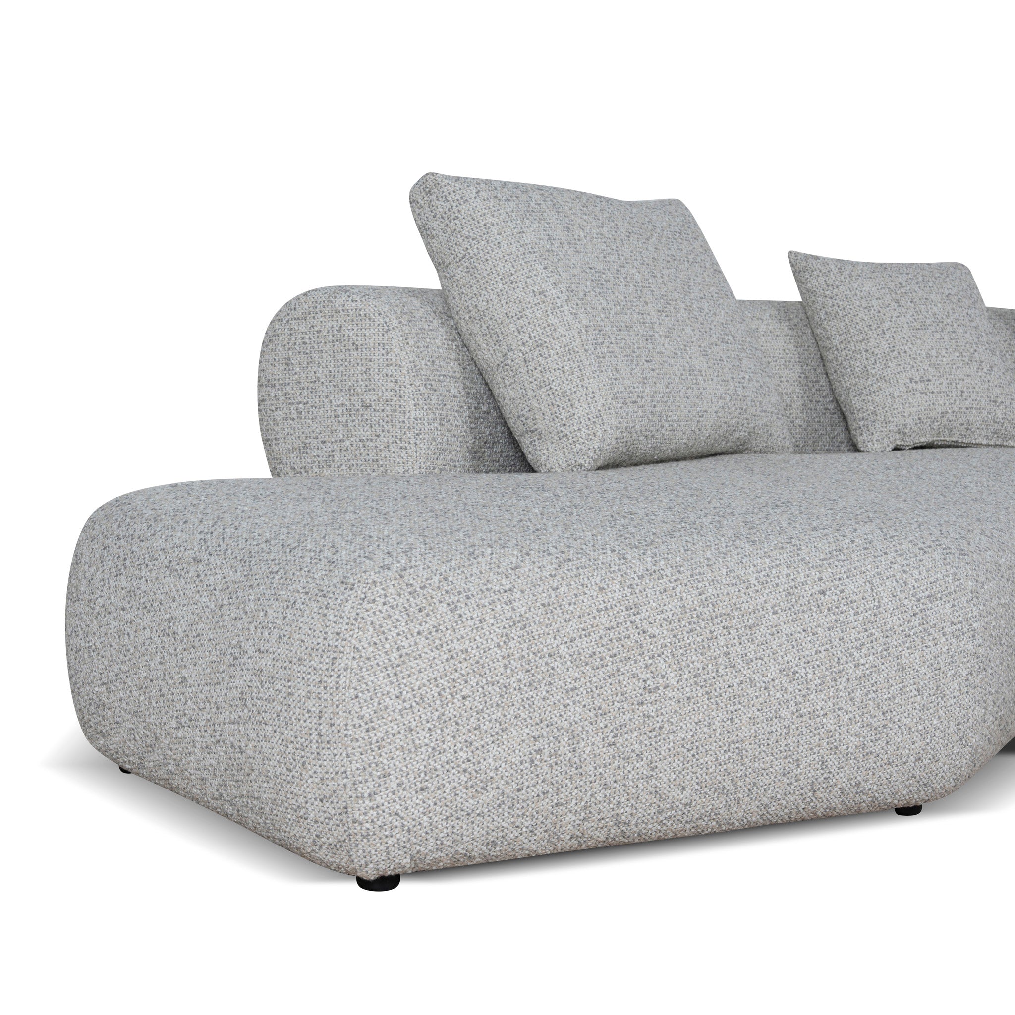 Liora Left Chaise Corner Sofa - Noah Silver Lining Sofa Forever-Core