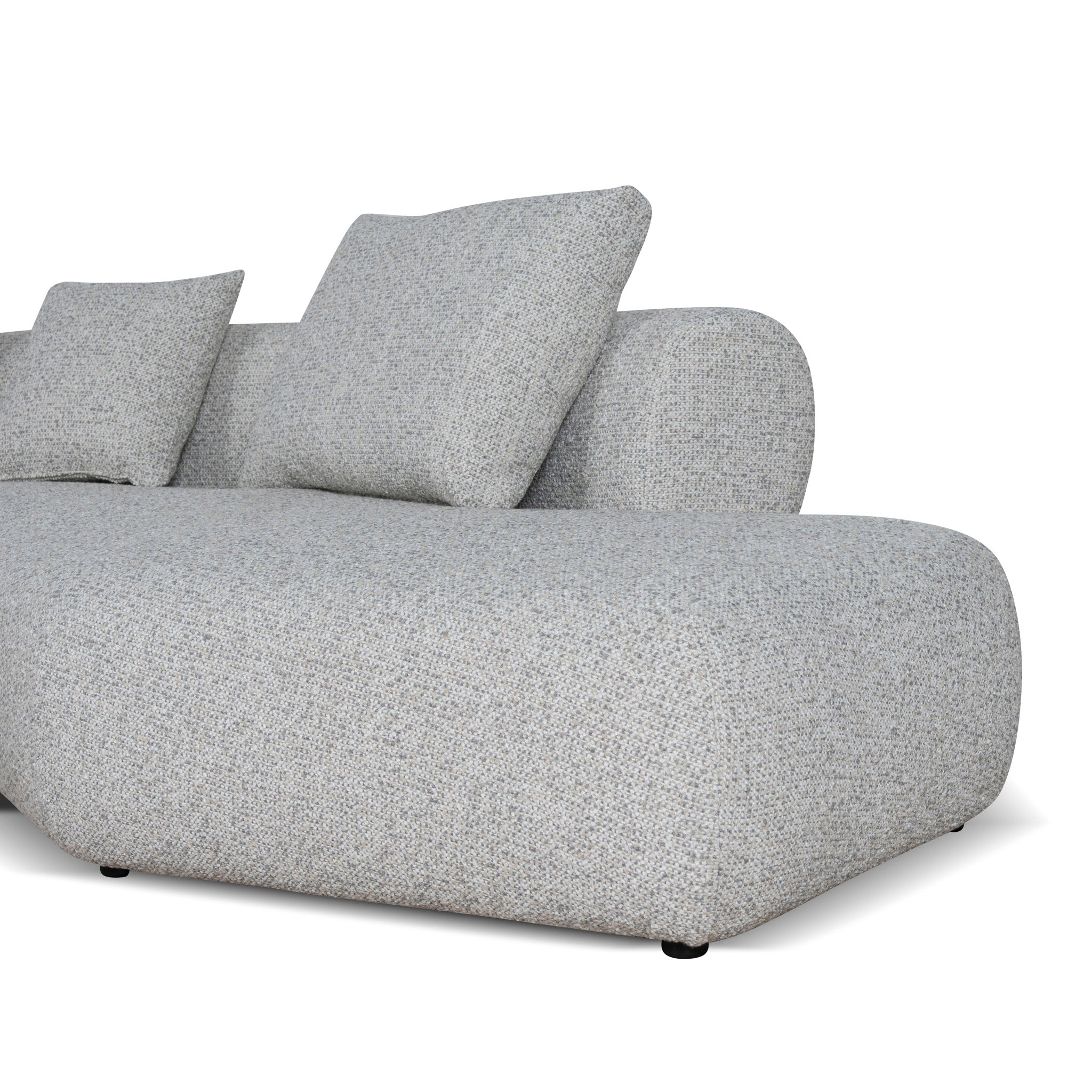 Liora Right Chaise Corner Sofa - Noah Silver Lining Sofa Forever-Core