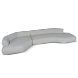 Liora Right Chaise Corner Sofa - Noah Silver Lining Sofa Forever-Core