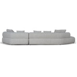Liora Left Chaise Corner Sofa - Noah Silver Lining Sofa Forever-Core