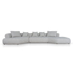 Liora Right Chaise Corner Sofa - Noah Silver Lining Sofa Forever-Core