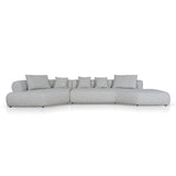 Liora Right Chaise Corner Sofa - Noah Silver Lining Sofa Forever-Core