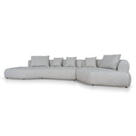 Liora Left Chaise Corner Sofa - Noah Silver Lining Sofa Forever-Core