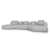 Liora Left Chaise Corner Sofa - Noah Silver Lining Sofa Forever-Core