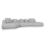 Liora Right Chaise Corner Sofa - Noah Silver Lining Sofa Forever-Core