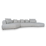 Liora Right Chaise Corner Sofa - Noah Silver Lining Sofa Forever-Core