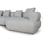Liora Left Chaise Corner Sofa - Noah Silver Lining Sofa Forever-Core