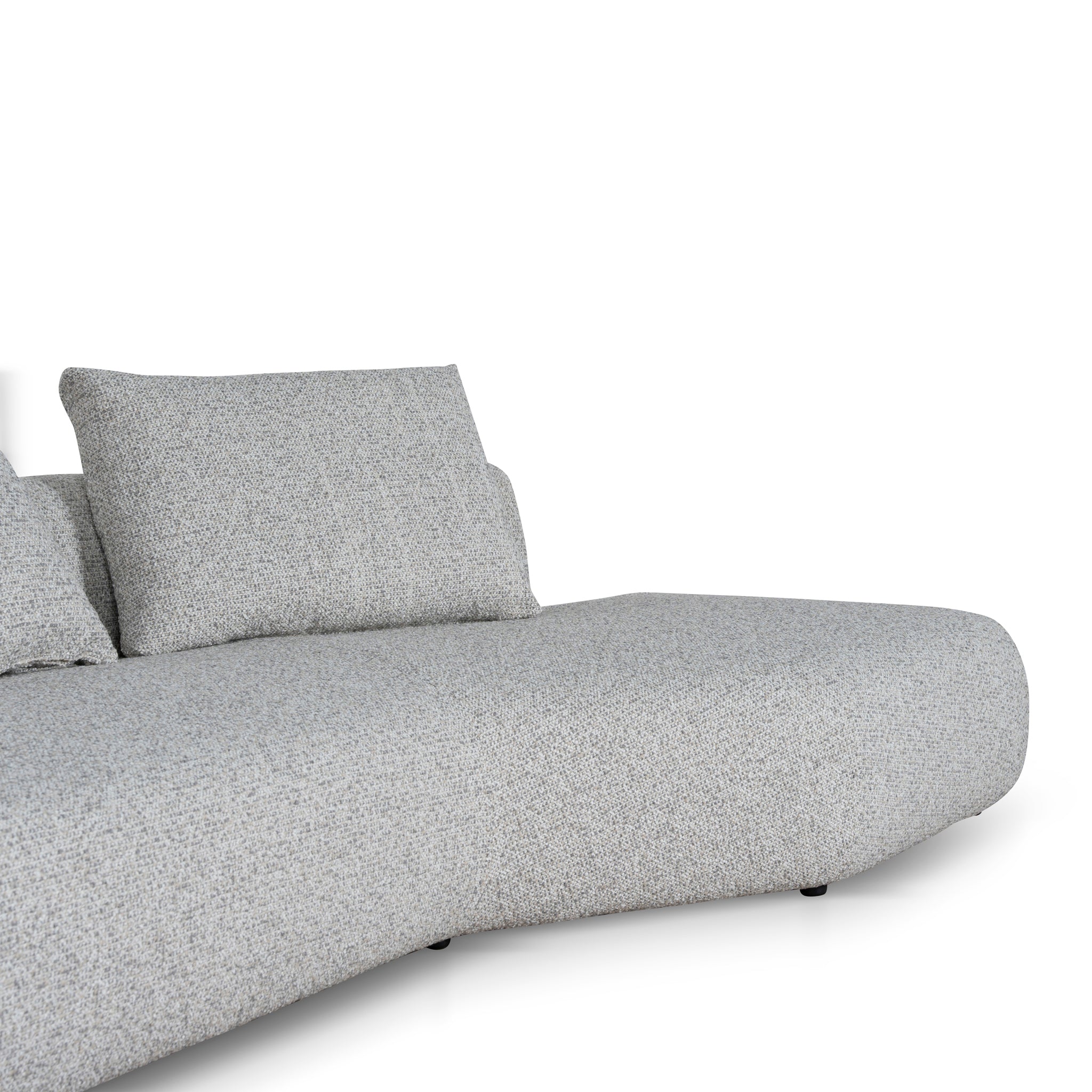Liora Right Chaise Corner Sofa - Noah Silver Lining Sofa Forever-Core