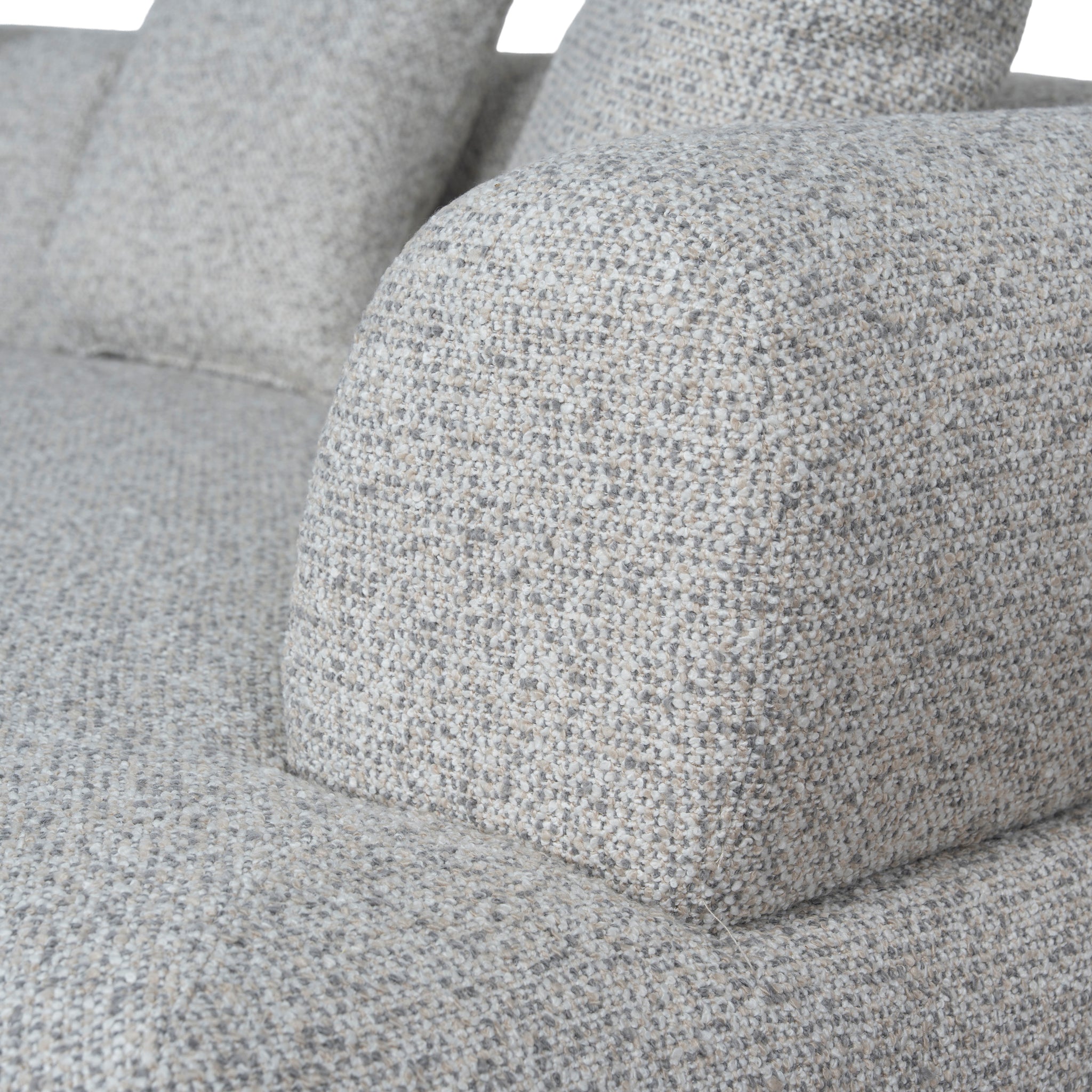 Liora Left Chaise Corner Sofa - Noah Silver Lining Sofa Forever-Core